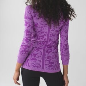 Lululemon Swiftly Tech Long Sleeve Crew Heathered Tender Violet Size 6